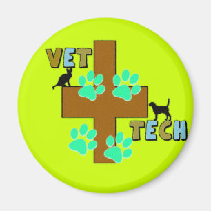 Imã Presente da tecnologia do veterinário