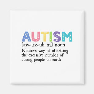 Imã Presente de Admissão de Consciência do Autismo Def
