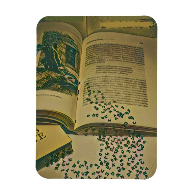 Ímã Presente de amante de biblioteca (Vertical)