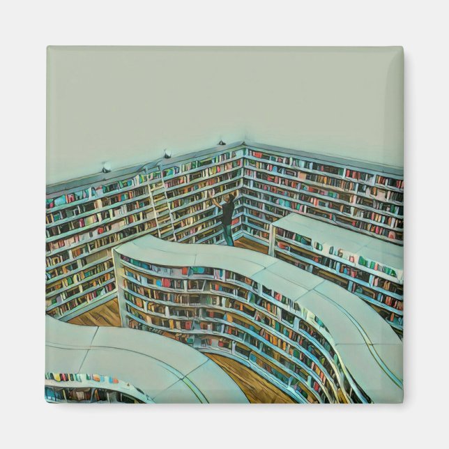 Imã presente de amante de leitura legal (Frente)
