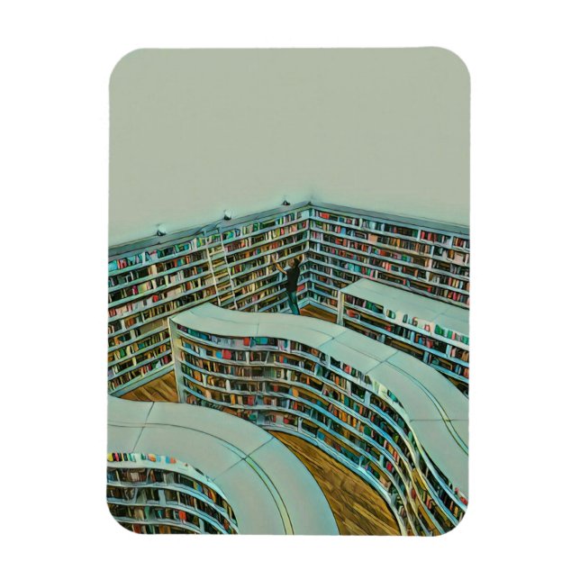 Ímã presente de amante de leitura legal (Vertical)