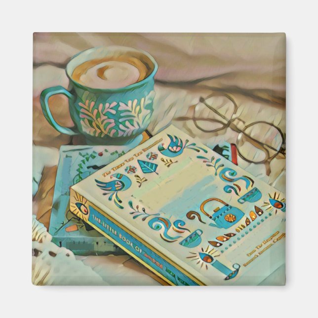 Imã Presente de amante de livros (Frente)