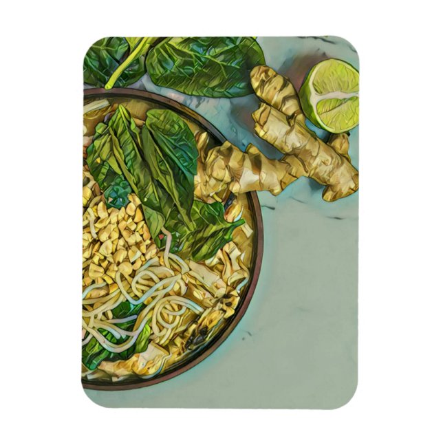 Ímã Presente de amante de macarrão (Vertical)