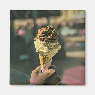 Imã presente de amante de sorvete