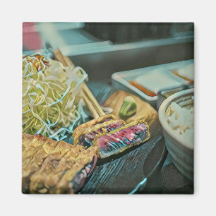 Imã Presente de amante de sushi japonês