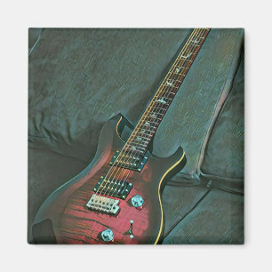 Imã presente de amantes de guitarra de músico