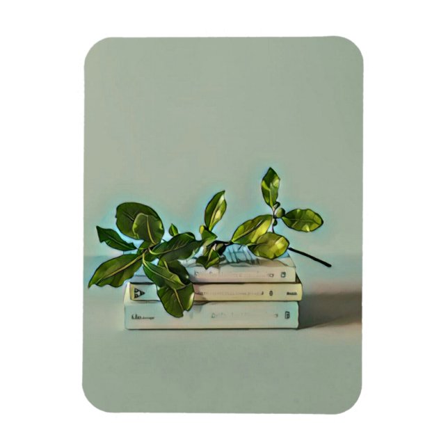 Ímã presente de aniversário da biblioteca (Vertical)