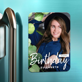 Ímã Presente de aniversário de Eucalyptus Elegante mod