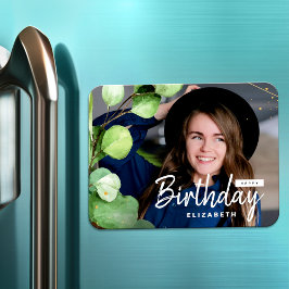 Ímã Presente de aniversário de Eucalyptus Elegante mod