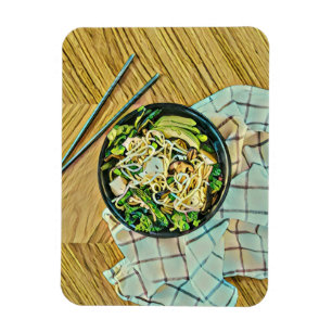 Ímã presente de aniversário do Ramen