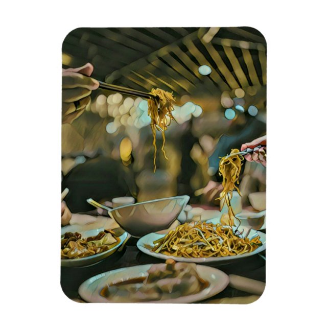 Ímã presente de aniversário do Ramen (Vertical)