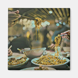 Imã presente de aniversário do Ramen