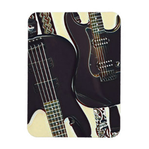 Ímã Presente de aniversário guitarrista da Vintage