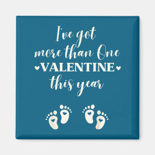 Imã Presente de Anúncio de Gravidez Gêmea Para Amiga G