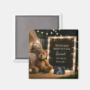 Imã Presente de anúncio de gravidez Teddy Bear Cozy Ni