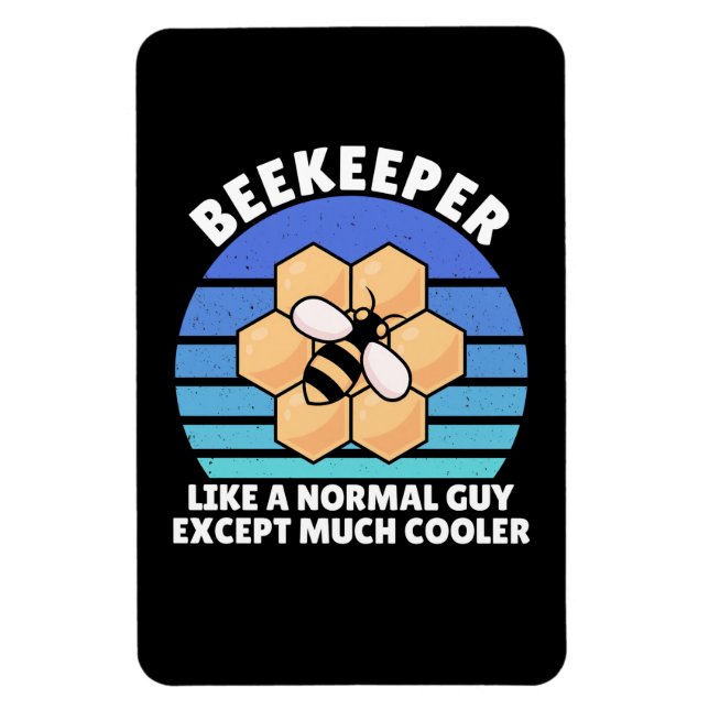 Ímã Presente de apicultor | Beekeeper Retro Vintage (Vertical)