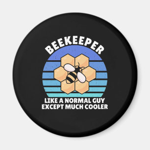 Imã Presente de apicultor Beekeeper Retro Vintage