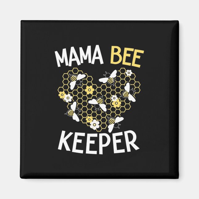 Imã Presente de apicultor | Mama Bee Keeper (Frente)