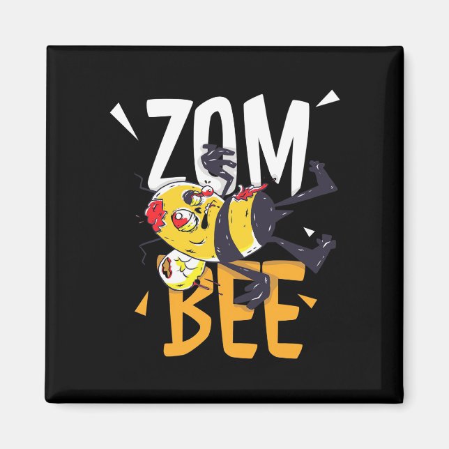 Imã Presente de apicultor | Zom Bee (Frente)