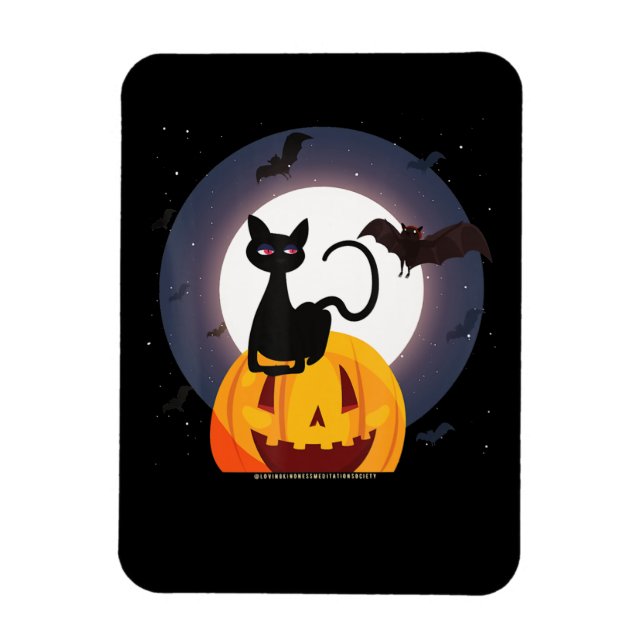 Ímã Presente de aranha | Pumpkin Preto De Gato Hallowe (Vertical)