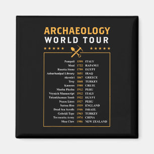 Imã Presente de Arqueólogo Tour Mundial de Arqueologia