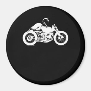 Imã Presente De Arte De Motocicleta Flamingo Para Bike
