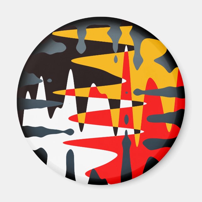 Imã Presente de Arte Nativa Espiritual das Primeiras N (Frente)