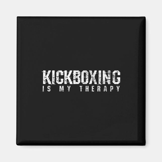 Imã Presente de Artes Materiais de Boxe Kickboxing  (Frente)