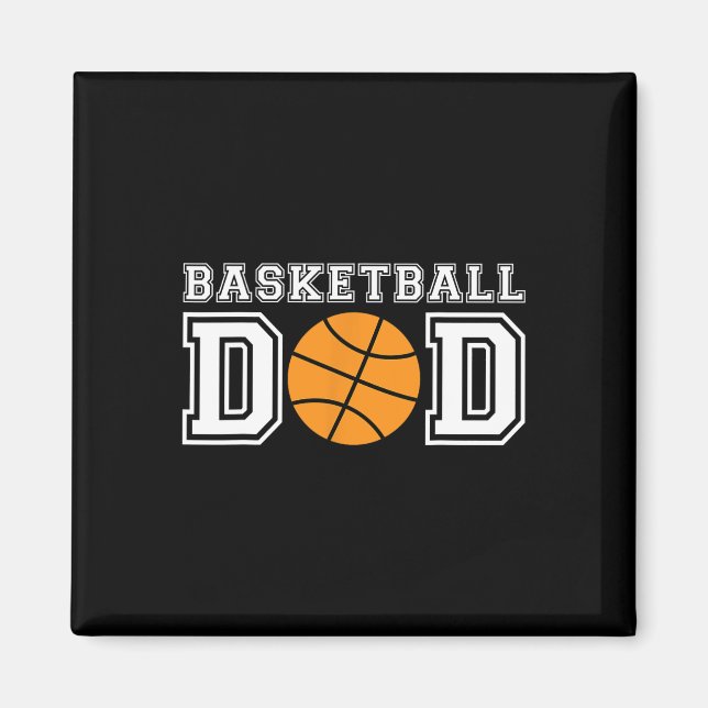Imã Presente De Basquete De Pai De Basquete Para Padre (Frente)