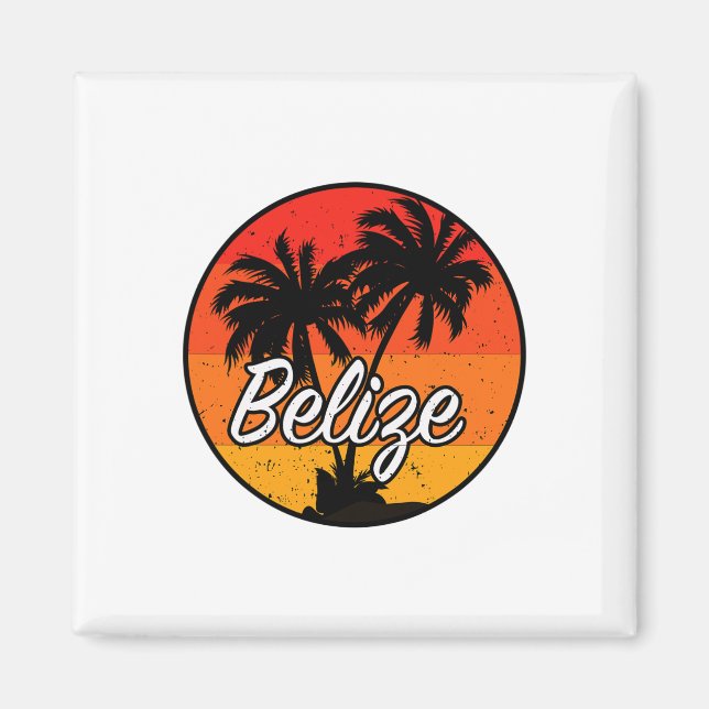 Imã Presente de Belize Viagem de Vacinação (Frente)