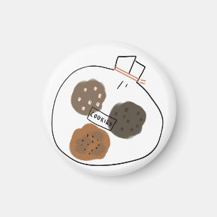 Imã Presente de Biscoito com Chips de Chocolate Sortid