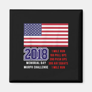 Imã Presente De Camisa Desafio Murph 2018 Para O Dia M