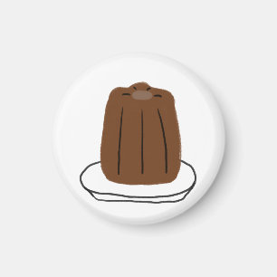 Imã Presente de Canelé Francês Feliz