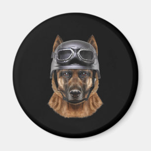 Imã Presente De Capacete De Cão De german shepherd Pa
