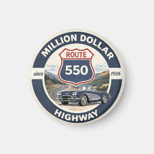 Imã Presente de carro clássico da Million Dollar Highw