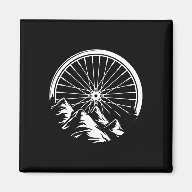 Imã Presente de Ciclismo de Montanha Bicicleta Mtb  (Frente)
