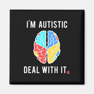 Imã Presente De Consciência Autismo Divertido Para Pes