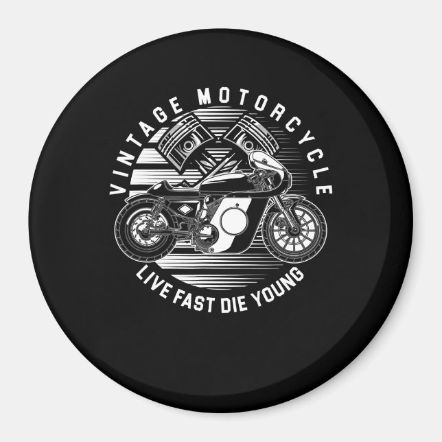 Imã Presente De Corrida De Motociclos Vintage Para Bik (Frente)