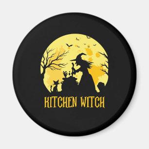 Imã Presente de cozinhar halloween bruxa da cozinha