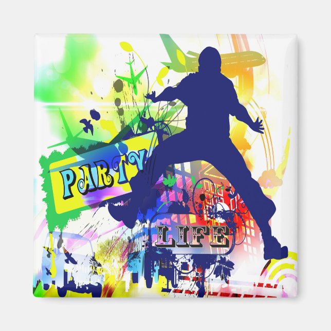Imã Presente de dança de ímã de vida do partido (Frente)