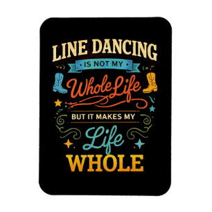 Ímã Presente de Dançarino de Dança em Linha para Dança