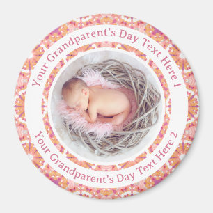 Imã Presente de Dia das Mães Personalizado Rosa Pêsseg