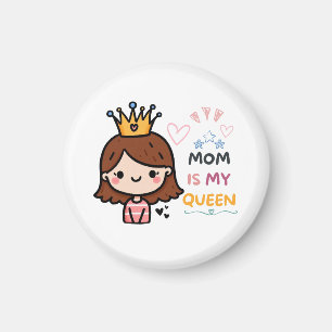 Imã Presente de dia de as mães Mamãe É Minha Rainha