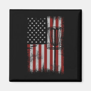 Imã Presente de Disco de Golfe da Bandeira Americana R