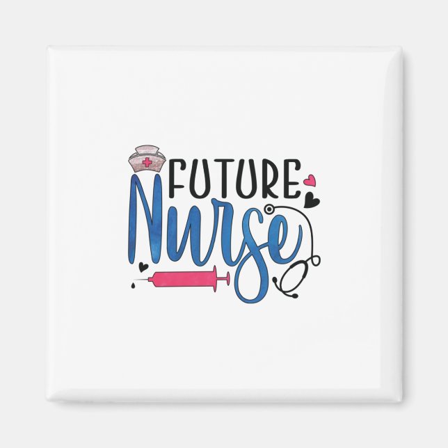 Imã Presente de Enfermeira | Enfermeiros Futuros (Frente)