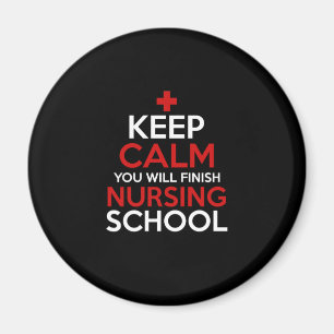 Imã Presente de Enfermeira   Fique Calmo Você Termina