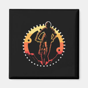 Imã Presente de engrenagem de bicicleta vintage mascul