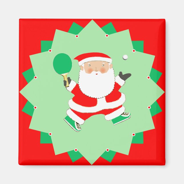 Imã Presente de Feriado de Ping-Pong - Presente para s (Frente)