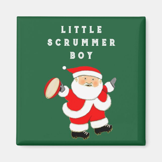 Imã Presente de Feriado de Rugby Sports (Frente)