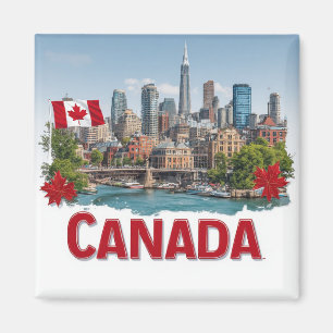Imã Presente de Férias no Canadá para Colecionadores d